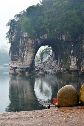 鸟瞰桂林城全景